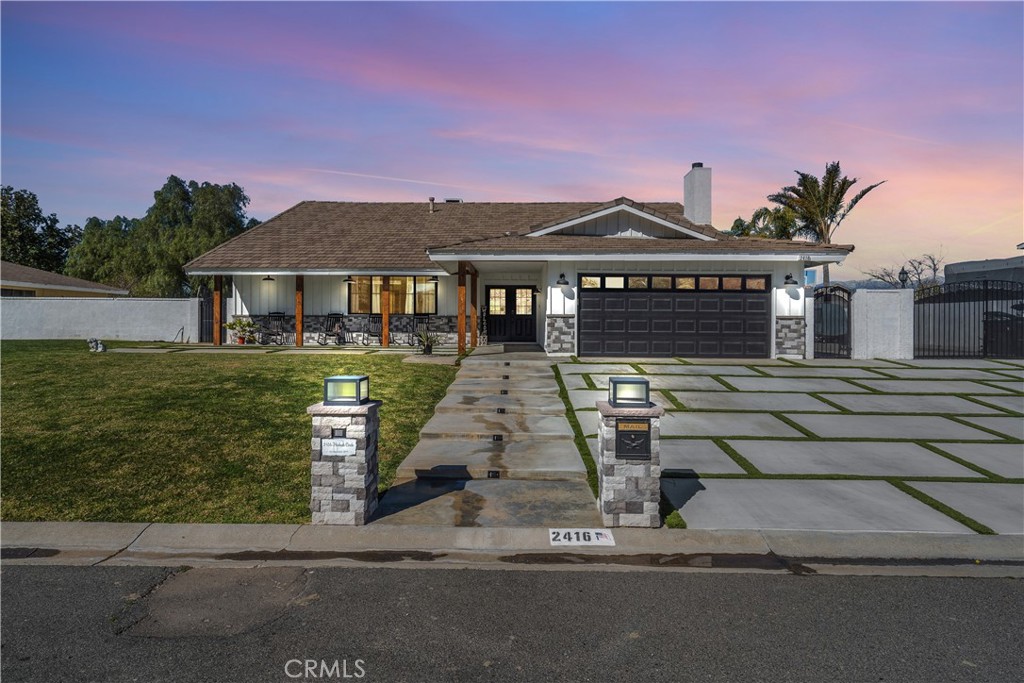 2416 Hialeah Circle Norco, CA 92860 - Photo 62 of 71 2416 Hialeah Circle Front Night View Close UP