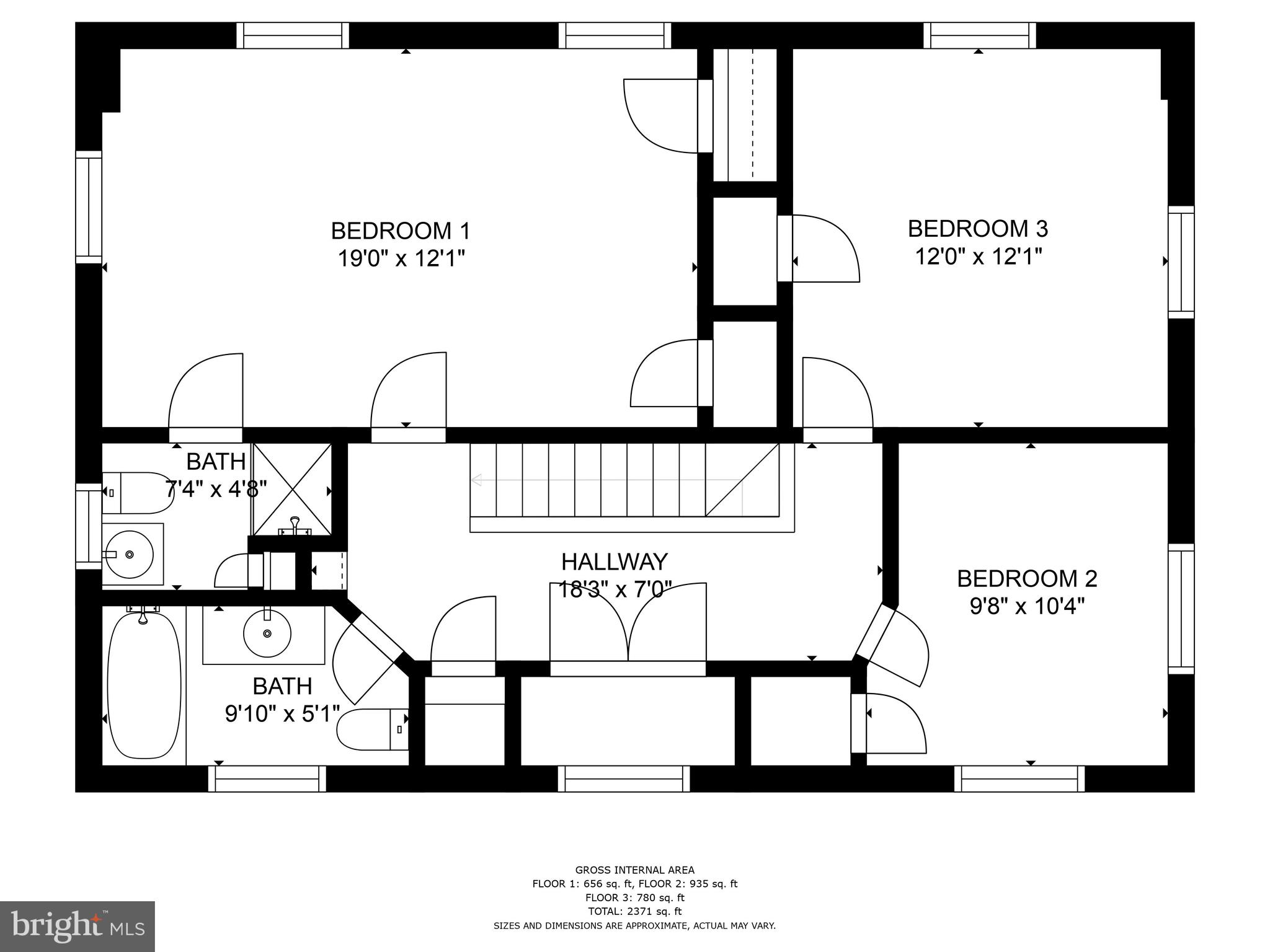 9506 Boyer Place Silver Spring, MD 20910 - Photo 35 of 35 Upstairs Floor Plan