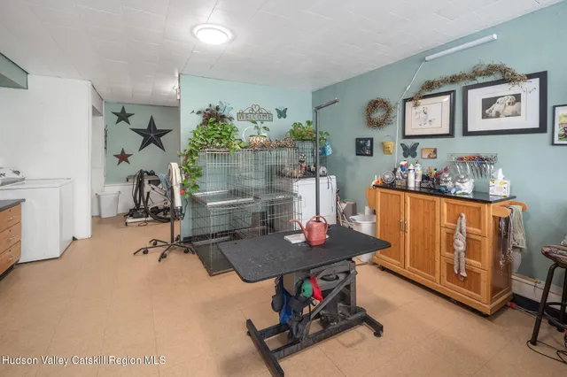 a room with storage and utility