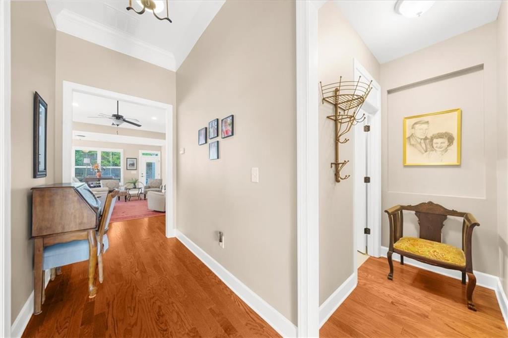 3880 Sweet Magnolia Drive Southwest Gainesville, GA 30504 - Photo 5 of 56 a living room with furniture and a wooden floor