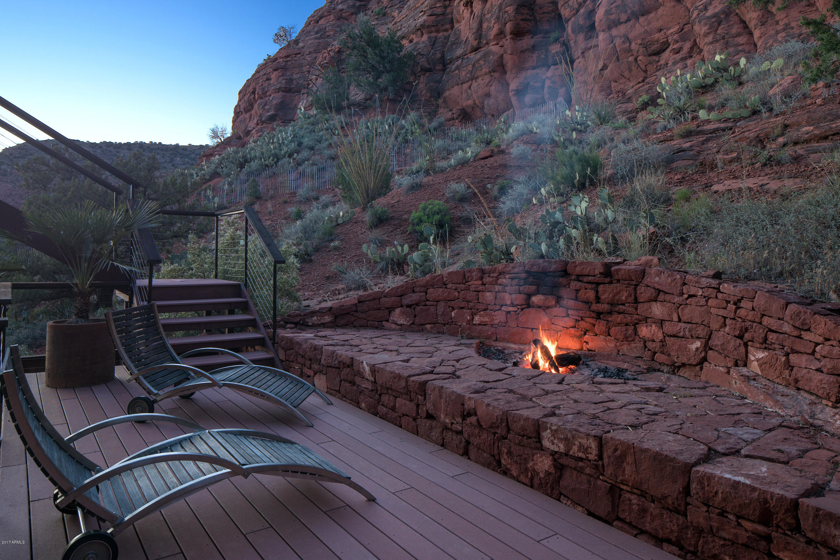 2945 Red Rock Loop Road Sedona, AZ 86336 - Photo 11 of 47 WOOD BURNING FIRE PIT