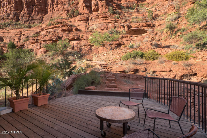 2945 Red Rock Loop Road Sedona, AZ 86336 - Photo 45 of 47 PATIO OFF STUDIO BEDROOM