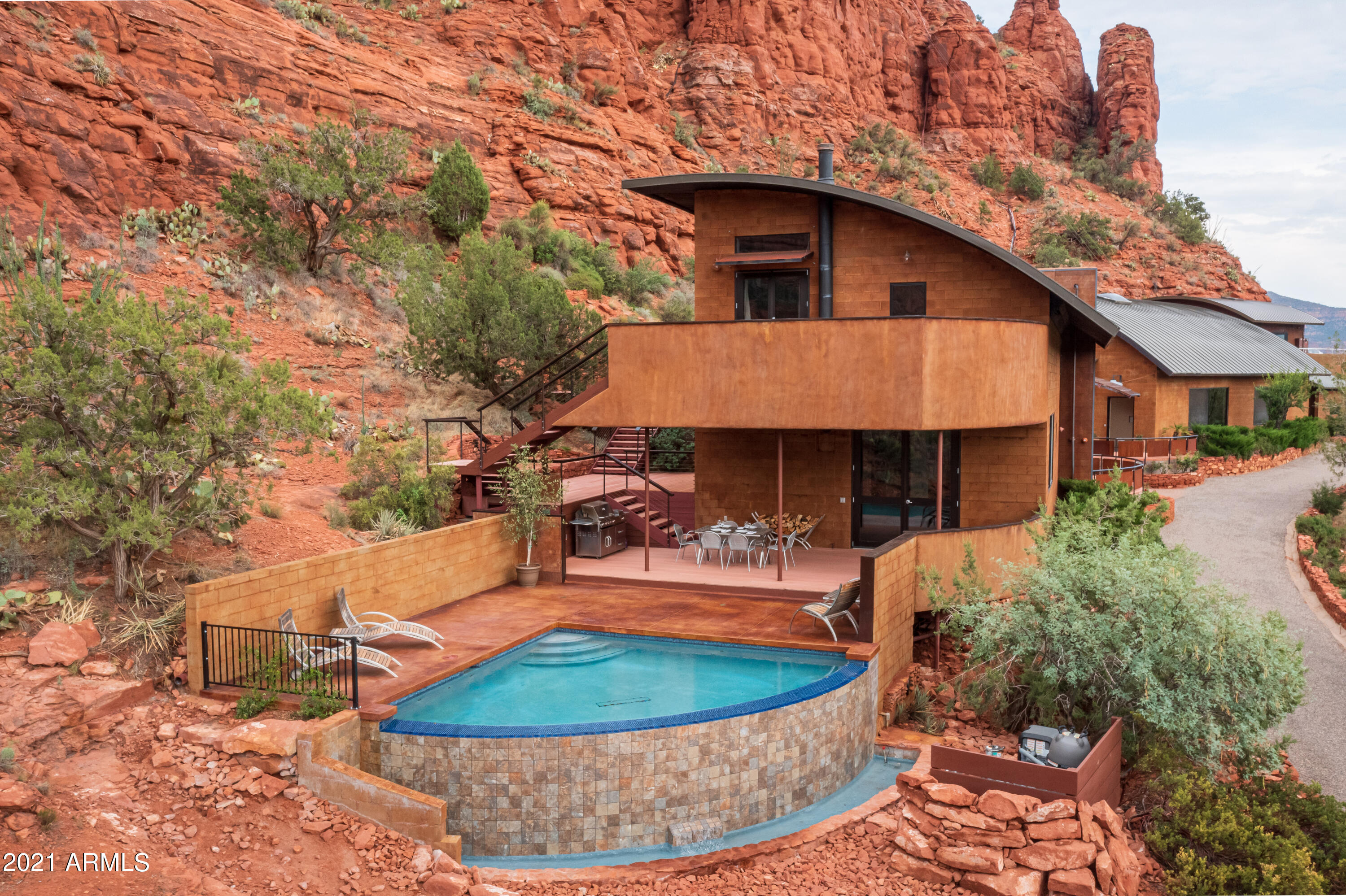 2945 Red Rock Loop Road Sedona, AZ 86336 - Photo 6 of 47 NEW SALTWATER POOL