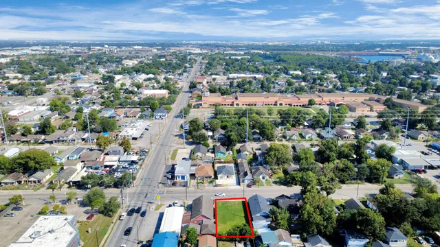 an aerial view of a city