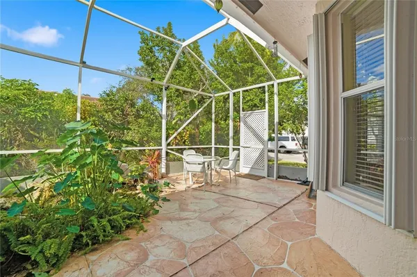 a view of a balcony