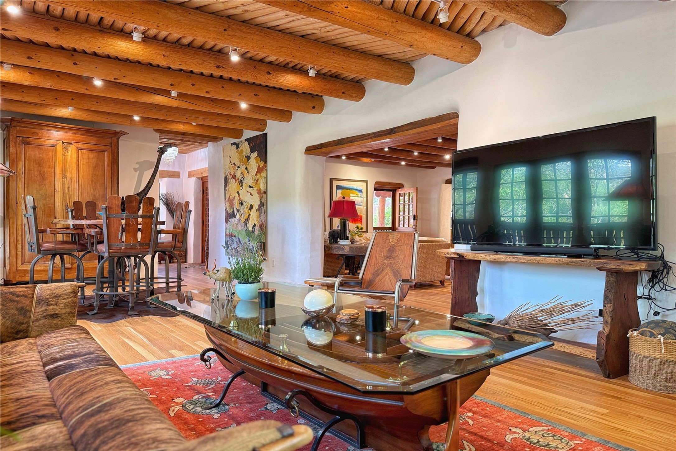 1352 Bishops Lodge Road Santa Fe, NM 87506 - Photo 23 of 66 main house living room