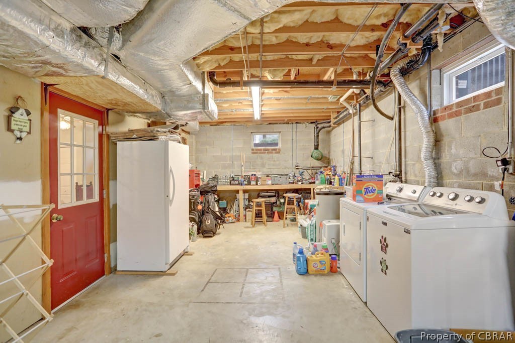 6033 Seldon Pond Road Gloucester, VA 23061 - Photo 32 of 49 Basement is the full length of the house. All mechanical inside. Washer and dryer do not convey.