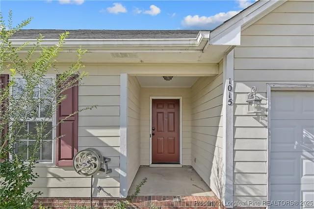 a view of a door of the house