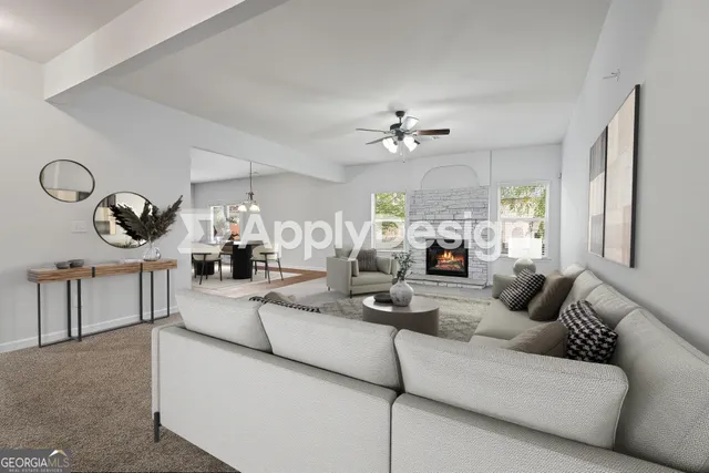 a view of a kitchen with a sink and a microwave