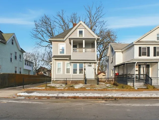 a front view of a house
