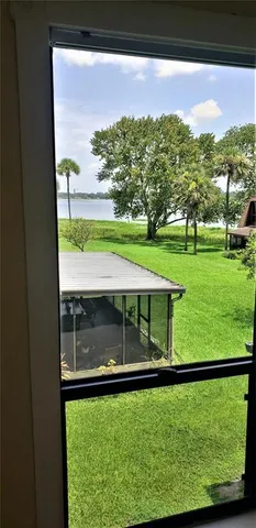 a view of a two chairs in the back yard