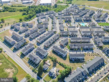 a city view with tall buildings