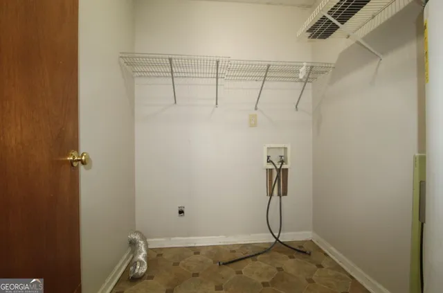 a view of a room with utility racks