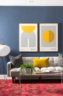 a living room with furniture and window