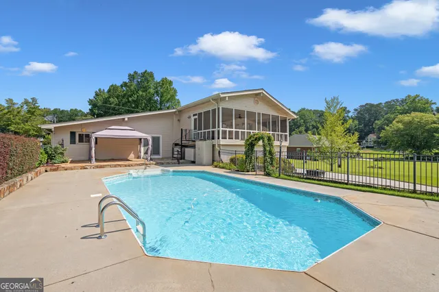 a view of a lake from a balcony
