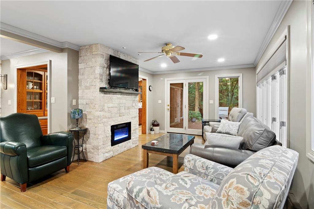 0 Rockton Rockton, PA 15856 - Photo 3 of 50 a living room with furniture a flat screen tv and a fireplace