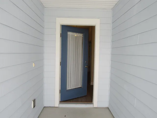 a view of front door