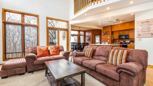 a room with pool table table tennis pool table and windows