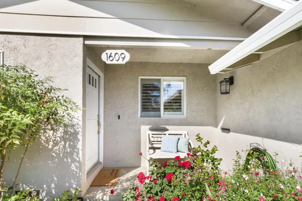 a view of front door and porch