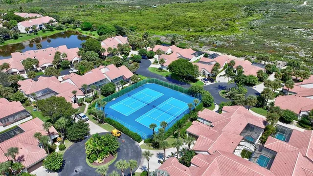 an aerial view of a city with lots of residential buildings
