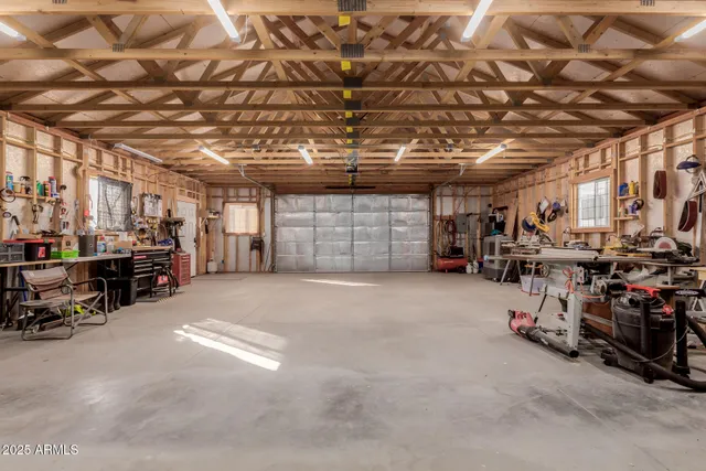 a view of a storage room