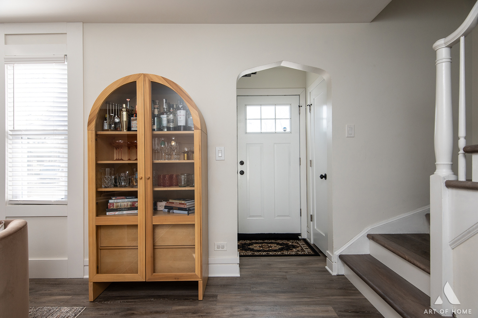 262 Lionel Road Riverside, IL 60546 - Photo 2 of 25 a view of an entryway with wooden floor windows and a living room