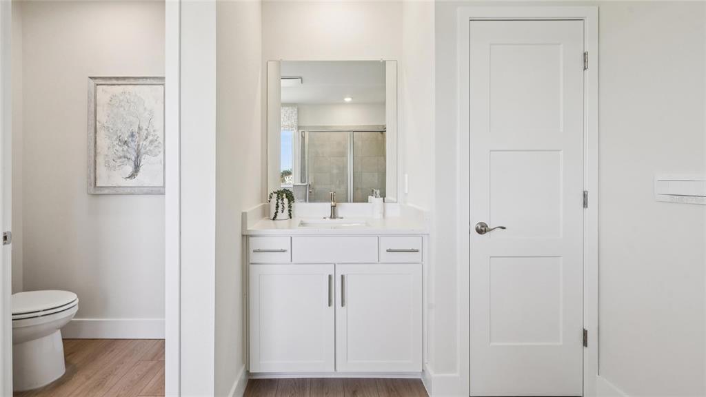 5224 Southwest 40th Circle Ocala, FL 34474 - Photo 29 of 48 a bathroom with a sink and a mirror