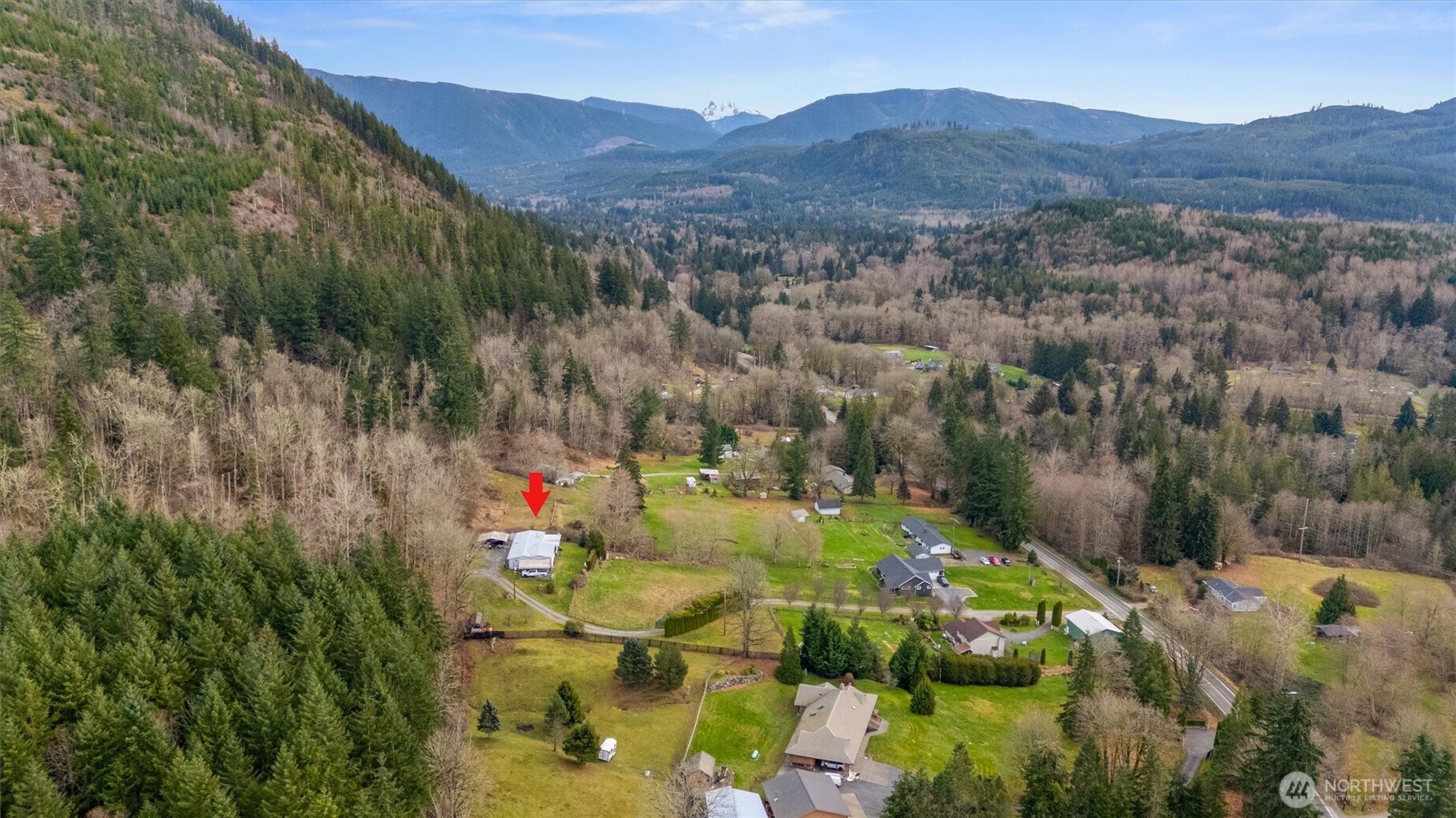 14601 Jim Creek Road Arlington, WA 98223 - Photo 30 of 35 a view of outdoor space and mountains