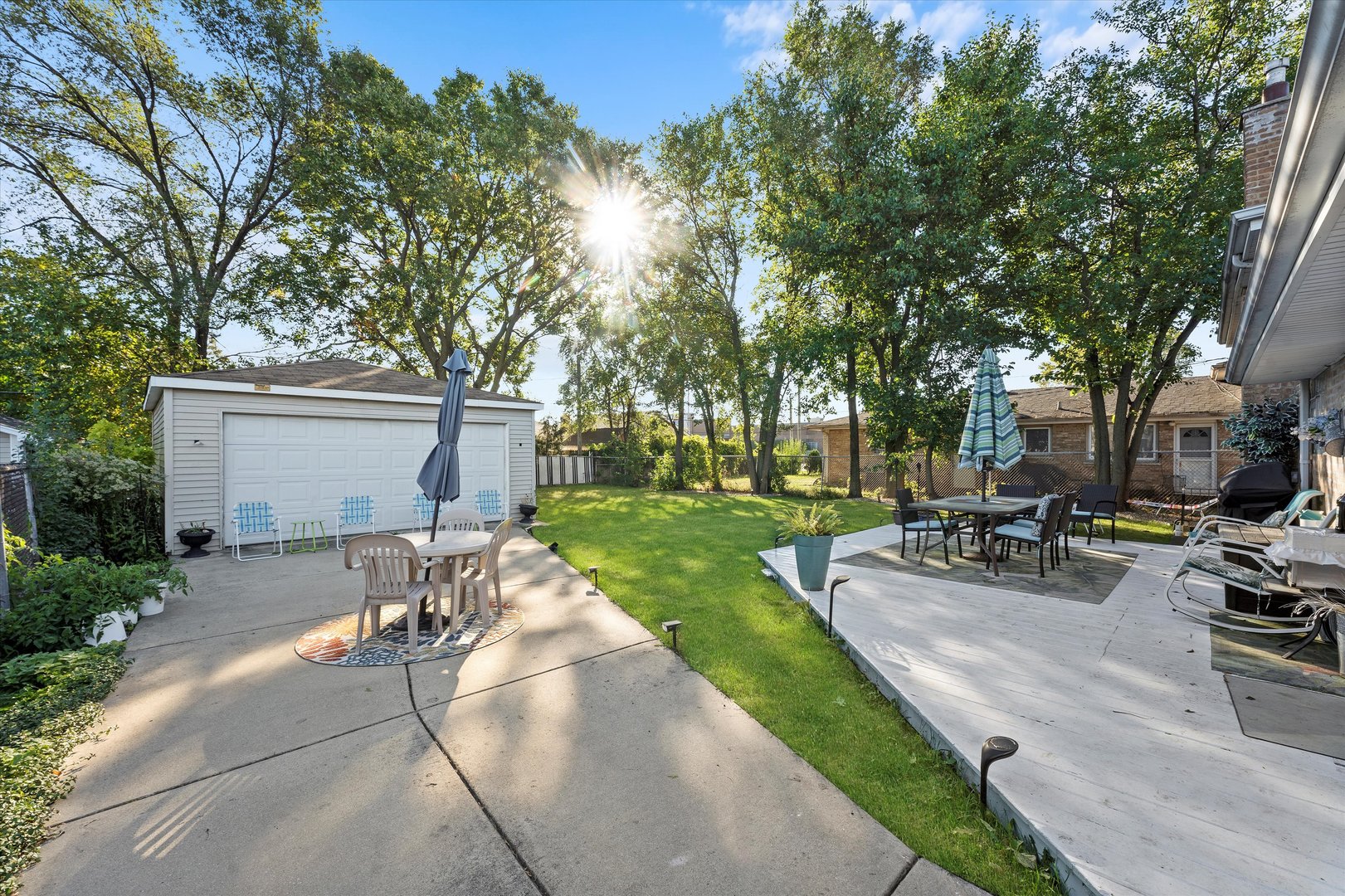 7749 South Octavia Avenue Bridgeview, IL 60455 - Photo 25 of 35 a view of a backyard with sitting area