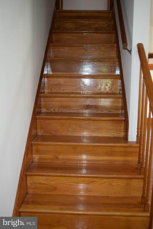 9723 Harford Road Baltimore, MD 21234 - Photo 14 of 18 Natural Wood Staircase