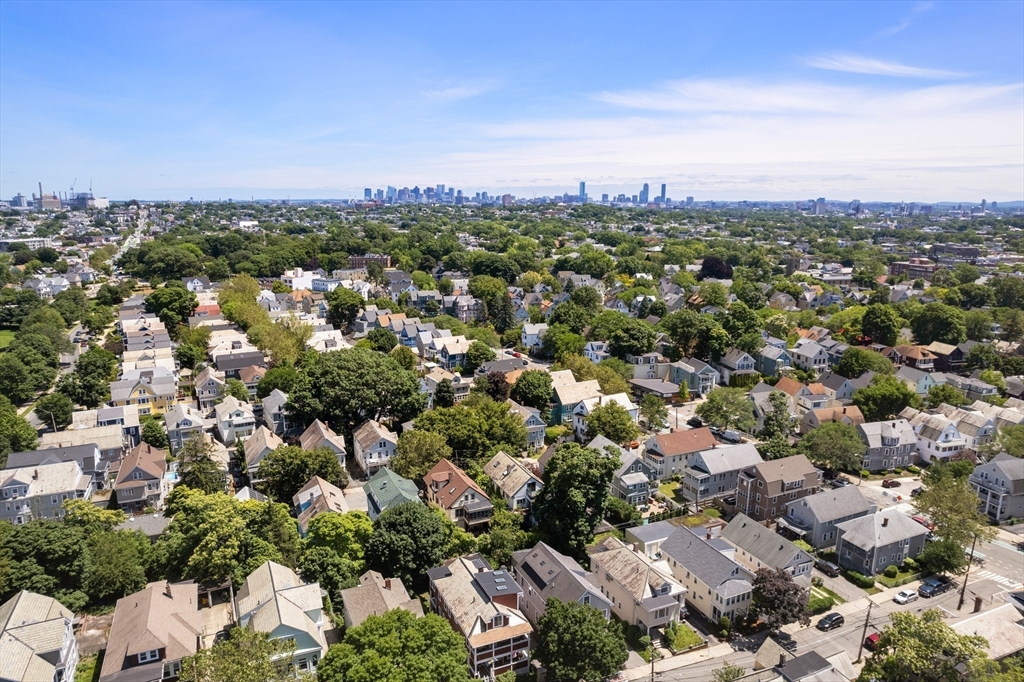 7 Whitman Street, Unit 1 Somerville, MA 02144 - Photo 32 of 35 an aerial view of a city with lots of residential buildings