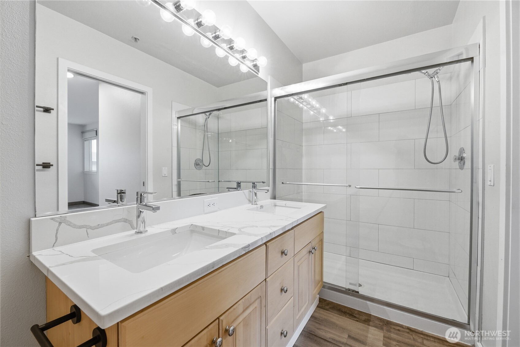 15340 Macadam Road South, Unit B206 Tukwila, WA 98188 - Photo 24 of 29 a bathroom with a sink and a mirror