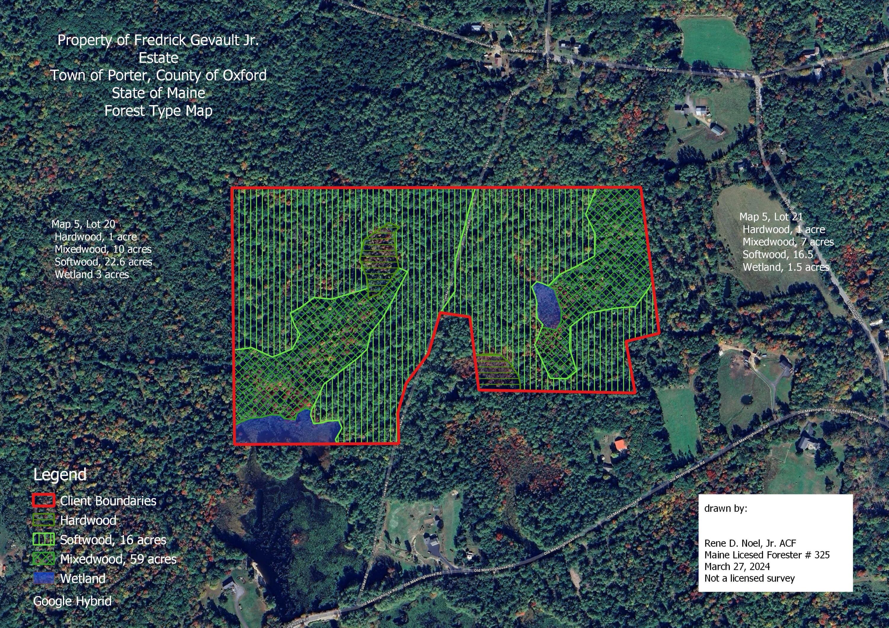 26-ac Tucker Road Porter, ME 04068 - Photo 13 of 13 Gevault 2024 TG Map R5 L20,21