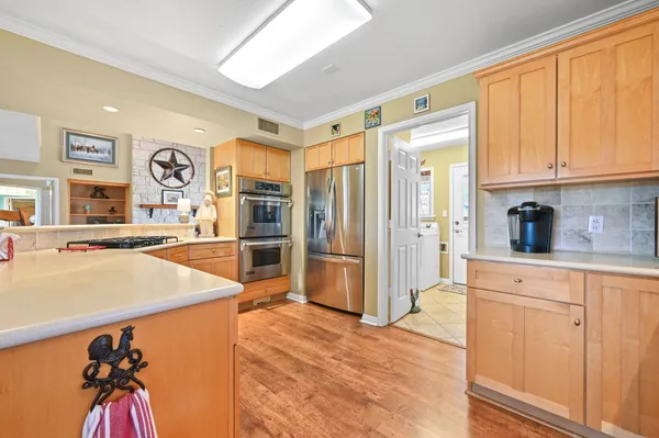 a view of a house with a garden