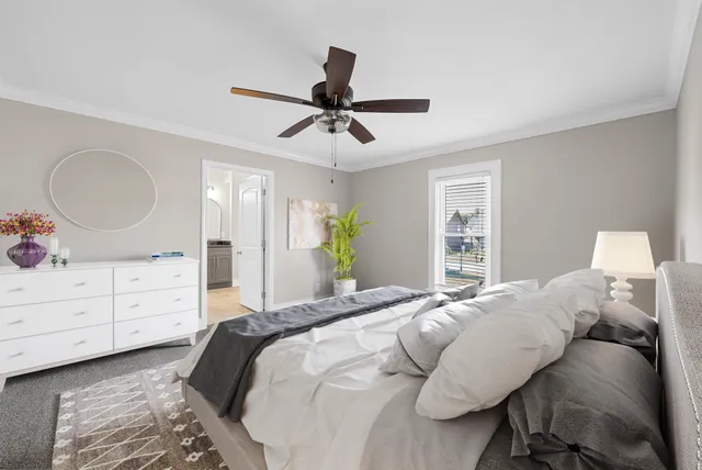 a view of room with granite countertop