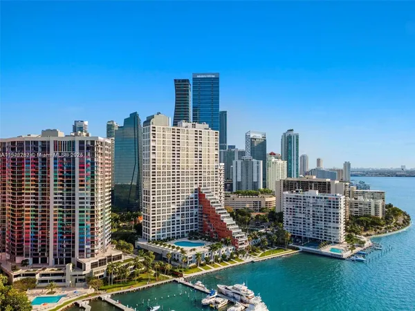 a view of city with tall buildings