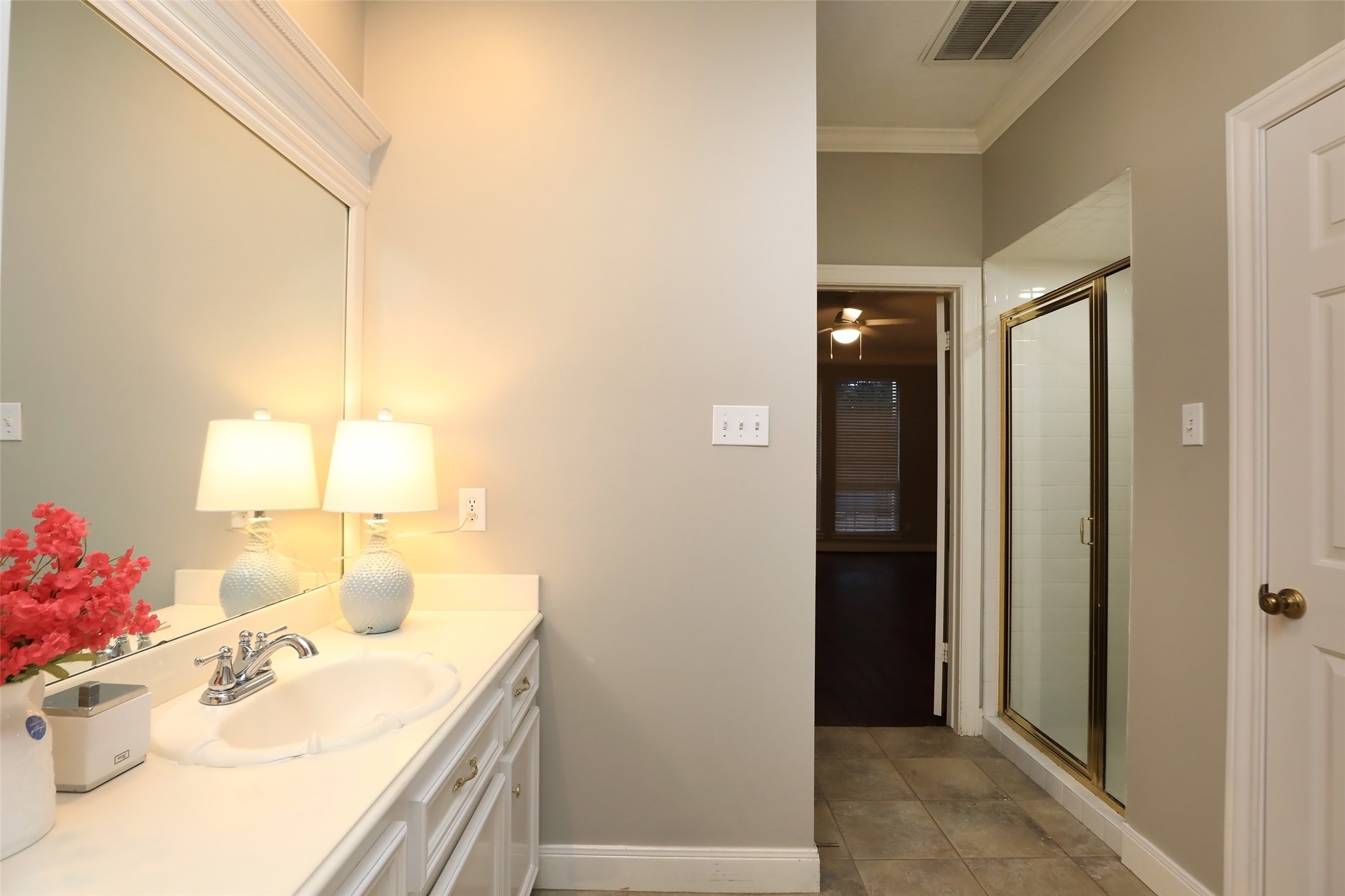 7906 Tizerton Court Spring, TX 77379 - Photo 31 of 50 This view of the master bathroom shows the shower.