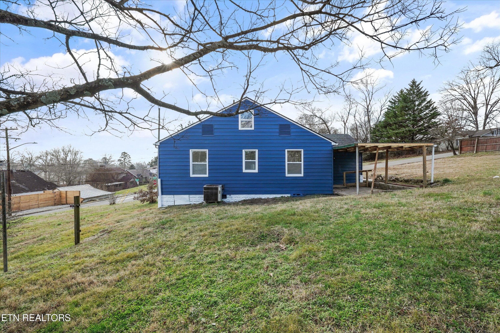 3001 Buffat Mill Road Knoxville, TN 37917 - Photo 27 of 28 a brick house with a large tree next to a yard