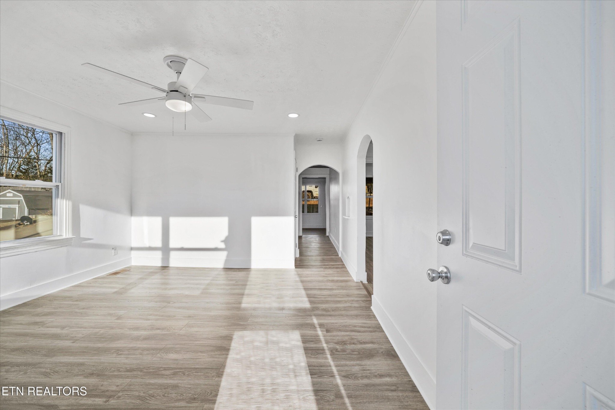 3001 Buffat Mill Road Knoxville, TN 37917 - Photo 4 of 28 a view of a hallway with wooden floor and staircase