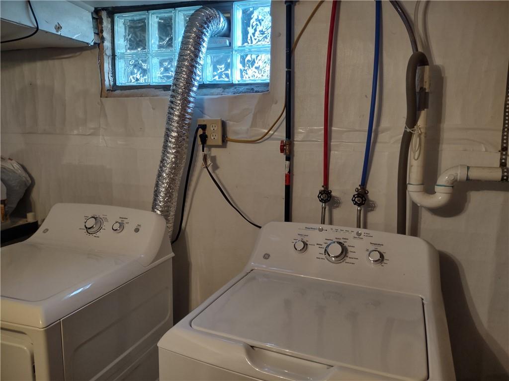 857 Mercer Grove City Road Mercer, PA 16137 - Photo 18 of 22 a utility room with dryer and washer