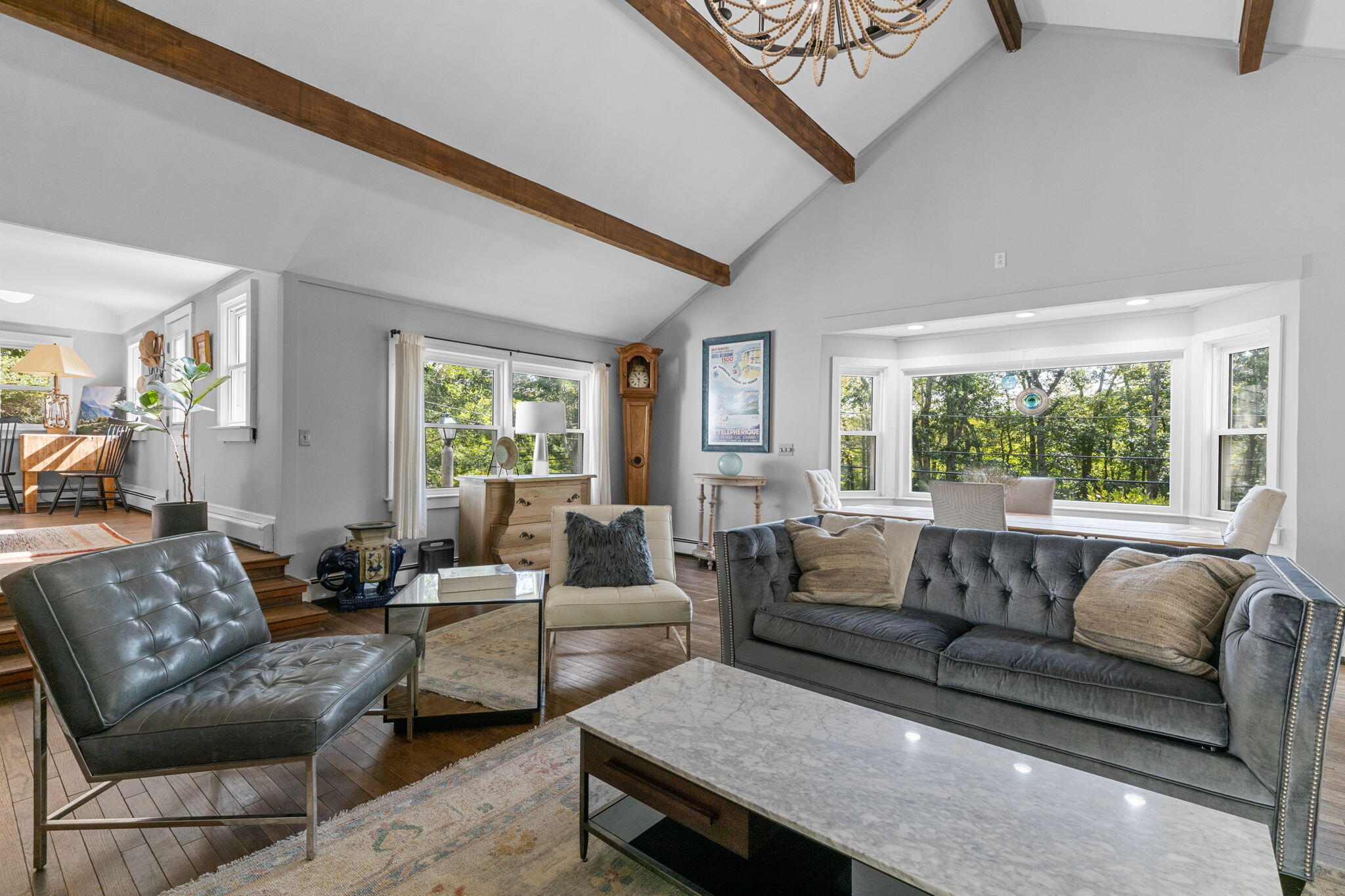 90 Paine Hollow Road Wellfleet, MA 02667 - Photo 18 of 30 a living room with furniture and a large window