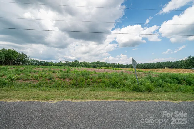 a view of a big yard next to a lake