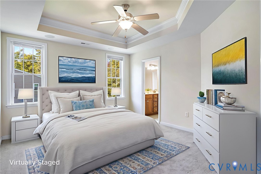 13532 Baycraft Terrace Midlothian, VA 23112 - Photo 15 of 28 a bedroom with a large bed and a flat screen tv