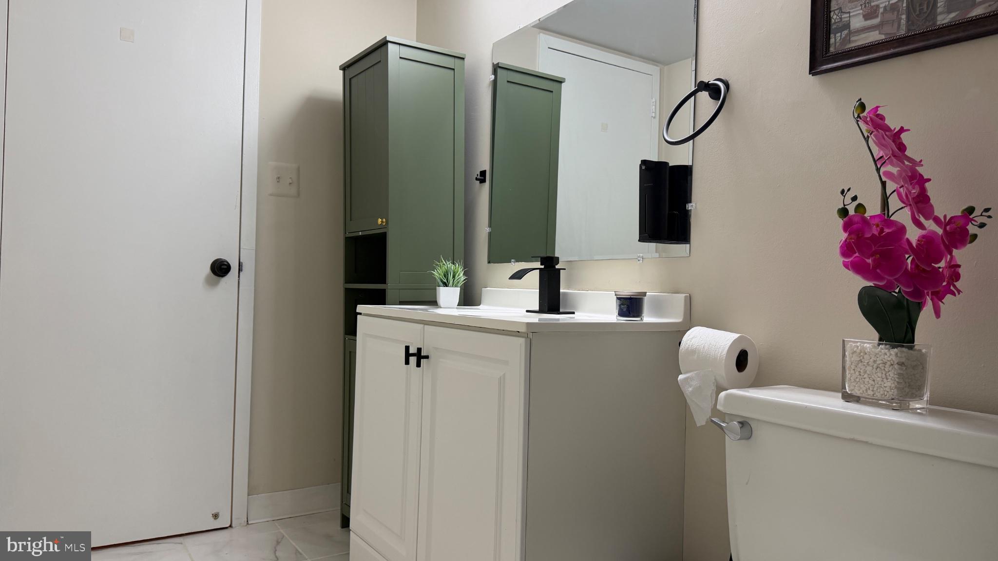 1407 Northgate Square, Unit 2C Reston, VA 20190 - Photo 17 of 18 Modern bathroom with elegant accents.