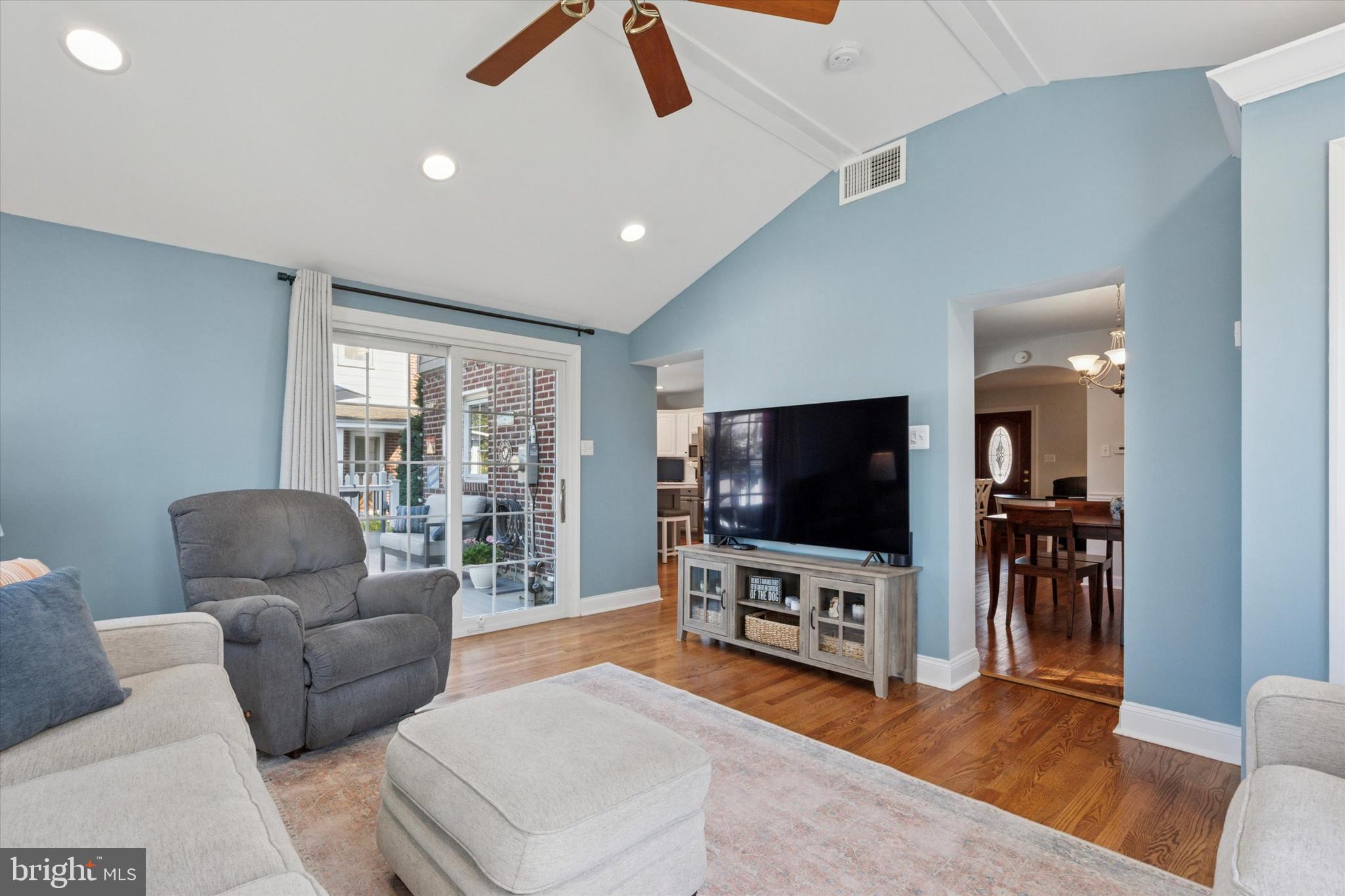 141 Friendship Road Drexel Hill, PA 19026 - Photo 17 of 34 a living room with furniture and a flat screen tv