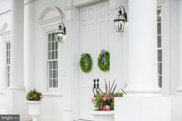 a flower pot with a potted plant on the wall
