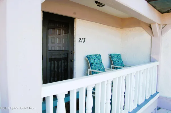 a view of a porch