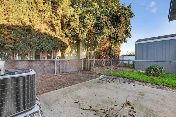 a backyard of a house