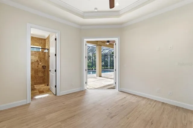 a view of a garage room