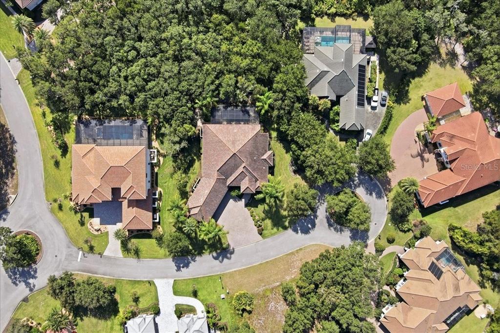 7 Spanish Moss Court Palm Coast, FL 32137 - Photo 59 of 66 an aerial view of residential house with outdoor space and swimming pool